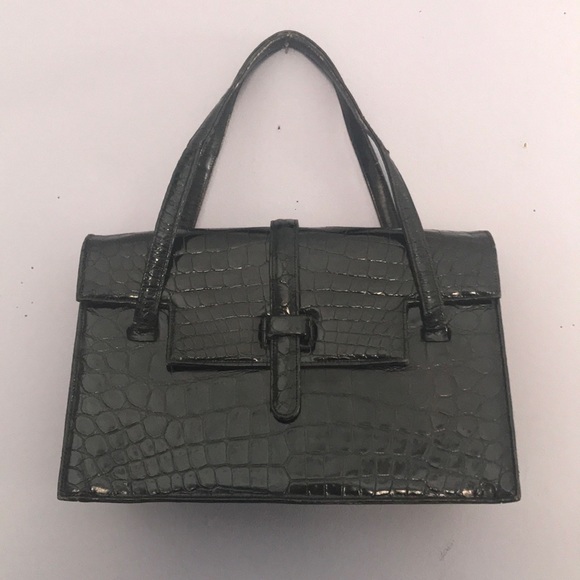 Lucille Handbags - Fab Vintage Black Patent Leather Lucille Handbag